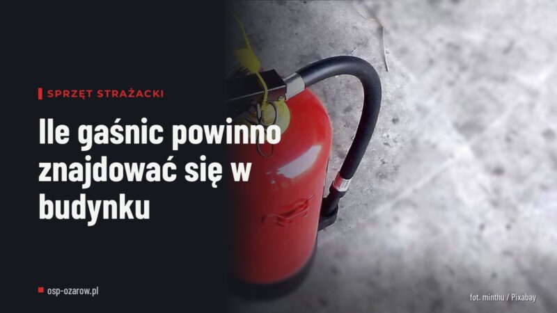 Ile gaśnic powinno znajdować się w budynku